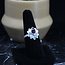 Garnet Ring - Size 8 Lotus Teardrop Pear - Sterling Silver