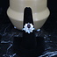 Garnet Ring - Size 8 Lotus Teardrop Pear - Sterling Silver