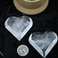 Clear Quartz Hearts - Extra Large Faceted