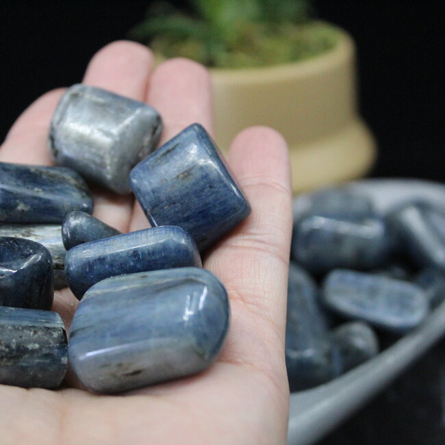Blue Kyanite - Tumbled Smooth