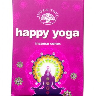 Happy Yoga Incense Cones - 10 Cones -Green Tree