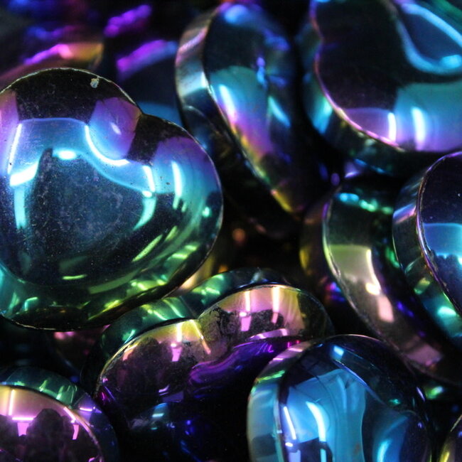 Rainbow Hematite Hearts - Small