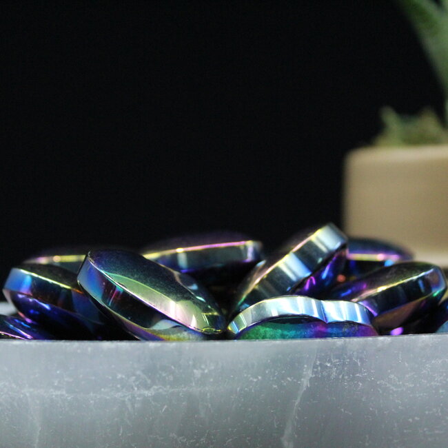 Rainbow Hematite Hearts - Small
