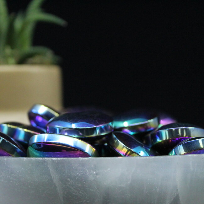 Rainbow Hematite Hearts - Small