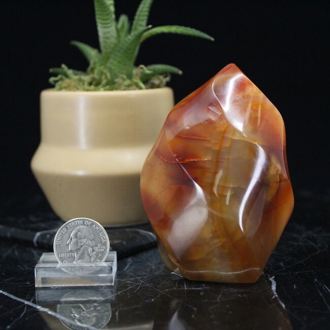 Carnelian Flame Twist - Small (3")