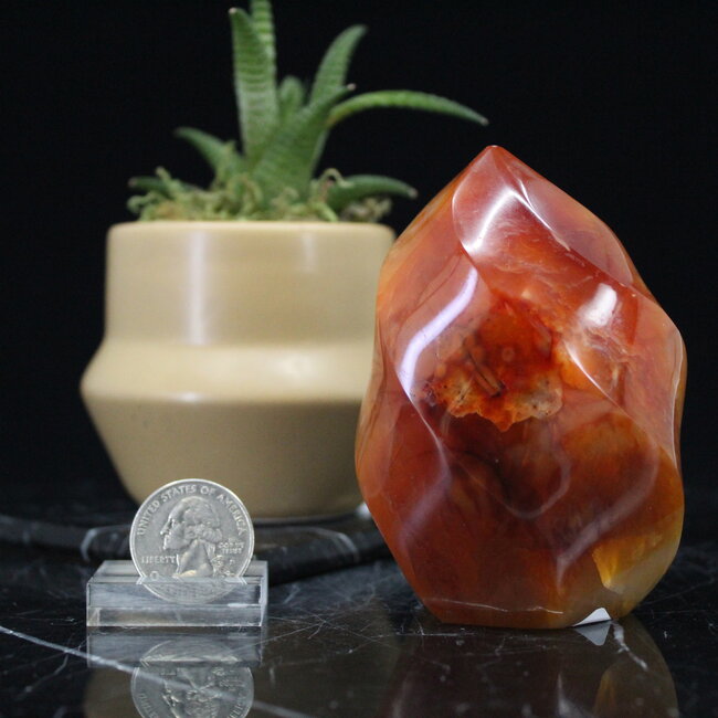 Carnelian Flame Twist - Small (3")