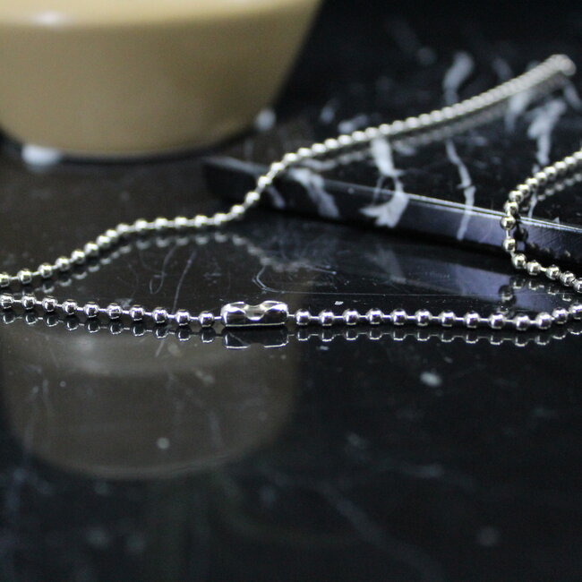 Necklaces - 18" Bead (Ball) Chain (Silver Plated) - Pendants