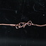 Snake Chain Necklace - Rose Gold 18"