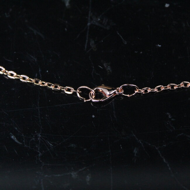 Necklaces - 24" Chain Link Rose Gold Lobster Clasp - Pendants