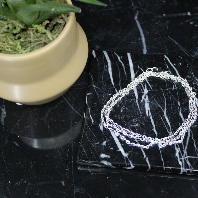 Necklaces - 24" Link Cable Chain (Silver Plated) - Pendants