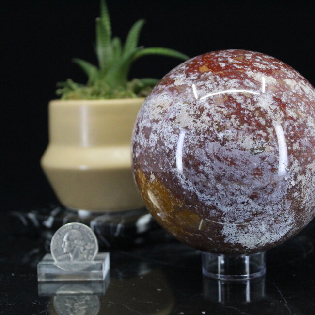 Ocean (Sea Sediment) Jasper Sphere - 100 mm XL