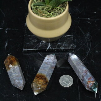 Ocean (Sea Sediment) Jasper Double Terminated DT Points - Grids