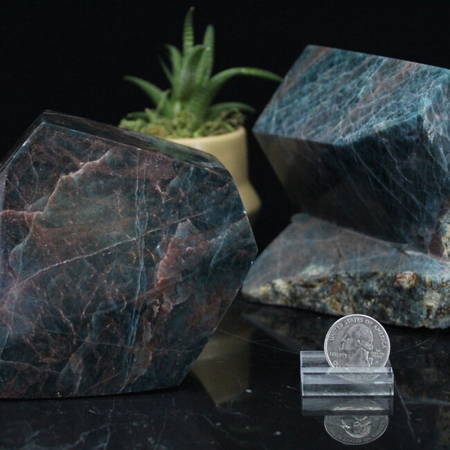 Polished Blue Apatite Free Form Large