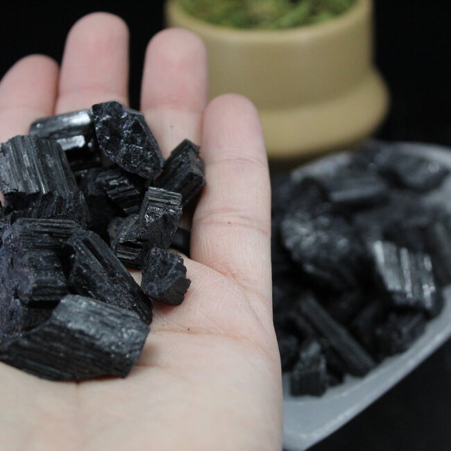 Black Tourmaline - Medium Rough Raw Natural
