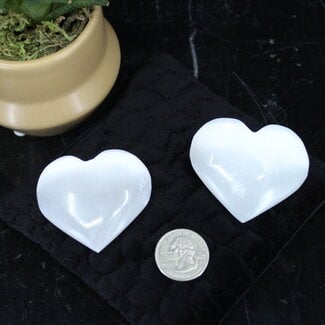 Selenite (Satin Spar Gypsum) Heart - Medium (50mm)