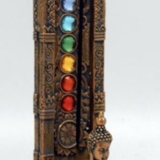 Buddha Chakra Carved Stone- Incense Stick Burner