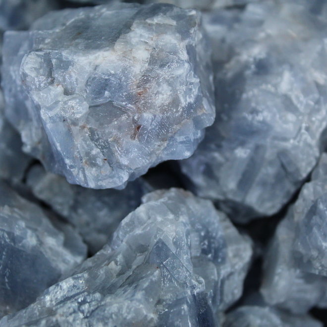 Blue Calcite Large - Rough Raw Natural (2-3")