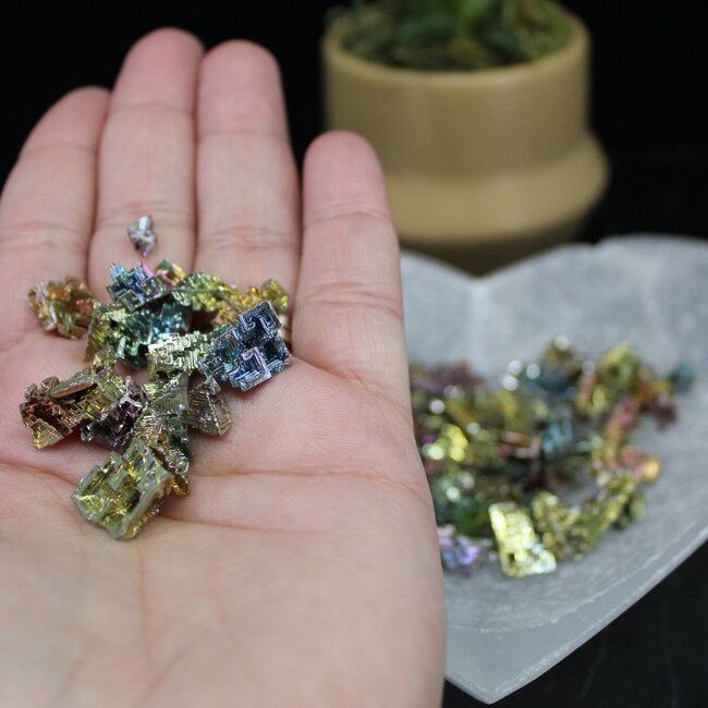 Bismuth Rough Raw Natural - Mini (.5-1") Clusters