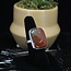 Bloodstone Heliotrope Ring - Size 8 - Sterling Silver Large Rectangle