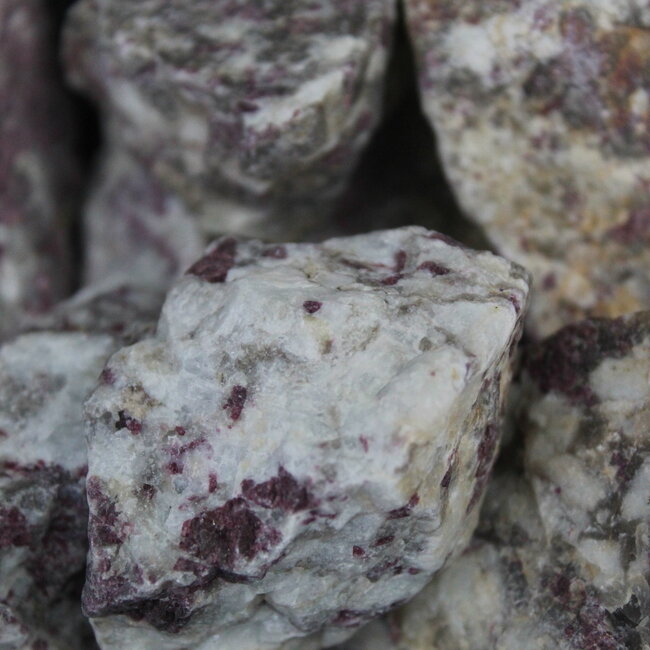 Pink Ruby Red (Rubellite) Tourmaline in Quartz Matrix - Rough Raw Natural