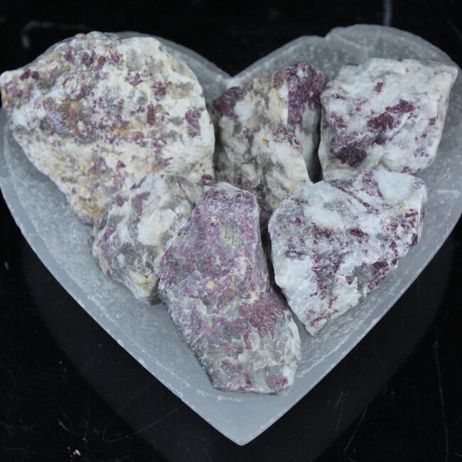 Pink Ruby Red (Rubellite) Tourmaline in Quartz Matrix - Rough Raw Natural