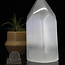 Selenite (Satin Spar Gypsum) Hexagon Tower Point Generator - 7"