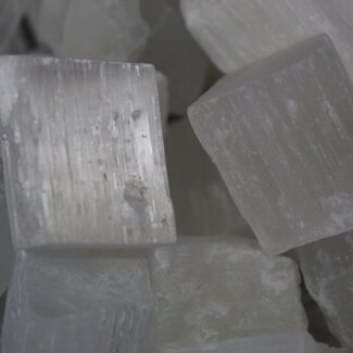 Selenite (Satin Spar Gypsum) Cube - Rough