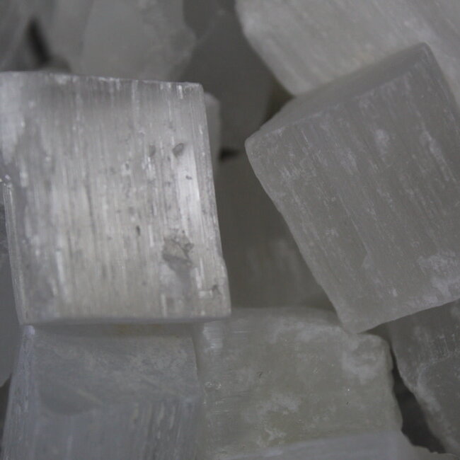 Selenite (Satin Spar Gypsum) Cube - Rough