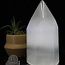 Selenite (Satin Spar Gypsum) Hexagon Tower Point Generator - 7"