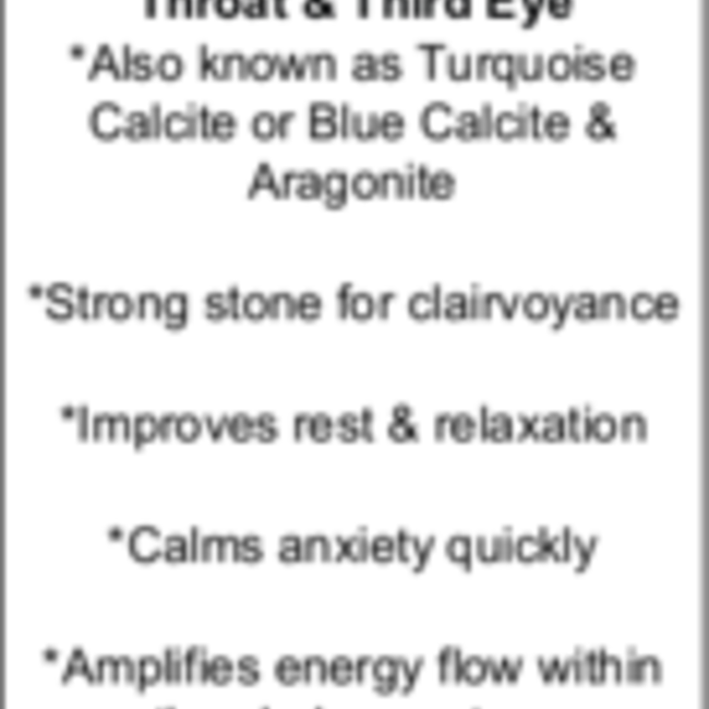 Caribbean Blue Calcite Skull - Mini