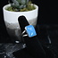Blue Chalcedony Ring - Size 6 - Sterling Silver Rectangle