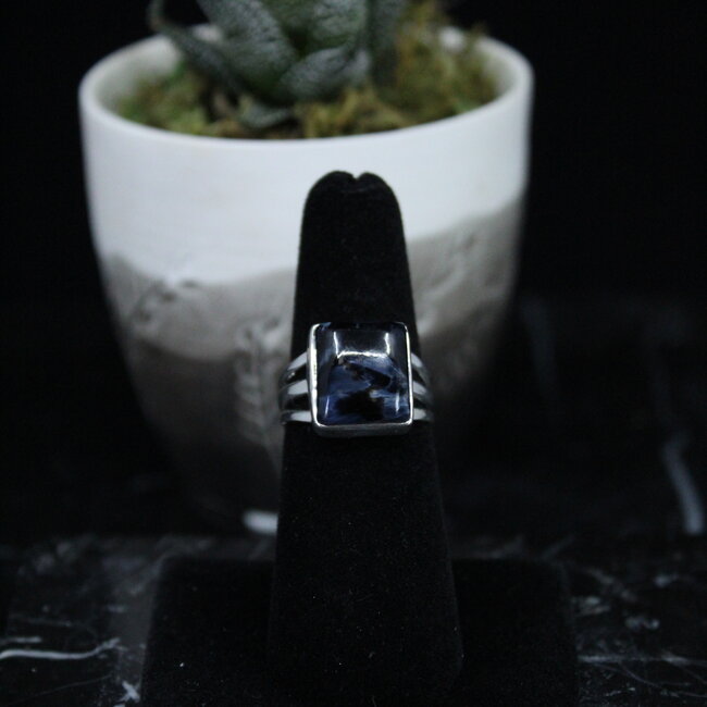 Pietersite Ring - Size 6 - Sterling Silver Square