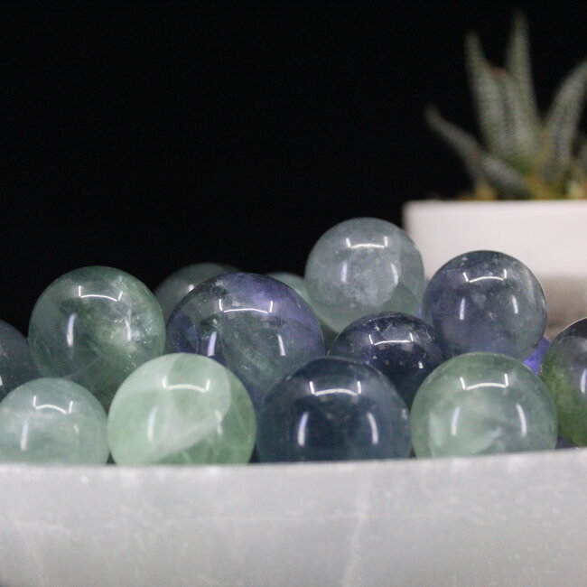 Rainbow Fluorite Sphere Orb -10-20mm