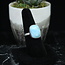 Larimar Ring - Size 7.5 - Sterling Silver Rectangle