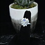 Rainbow Moonstone Ring - Size 5 - Sterling Silver Lotus