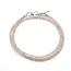 Rose Quartz Beaded Necklace -16-18" Double Strand Adjustable - Faceted Sterling Silver Toggle Clasp