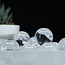Clear (Crystal) Quartz Sphere Orb with Blue Angel Feather Inclusion - 20-25mm & Sphere Stand
