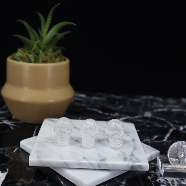 Clear (Crystal) Quartz Skulls - Mini