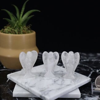 Clear Quartz Angels - Small 1.5" Figurine Carving