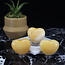 Yellow Calcite Puffy Hearts - Medium 1.5"