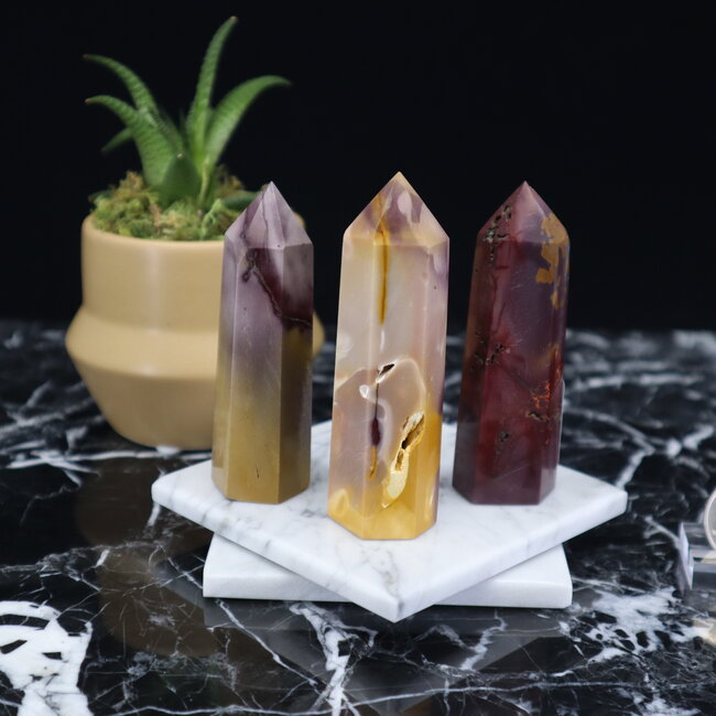 Mookaite (Mookite Mooakite Mook) Jasper Tower Point Generator- Medium 3-4"