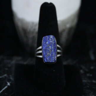 Lapis Lazuli Ring - Size 8.5 - Rough/Raw/Natural