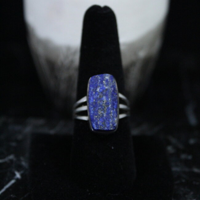 Lapis Lazuli Ring - Size 8.5 - Rough Raw Natural