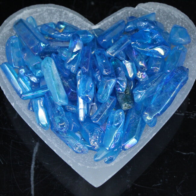 Blue Aura Quartz (Titanium) Points - Clear Medium
