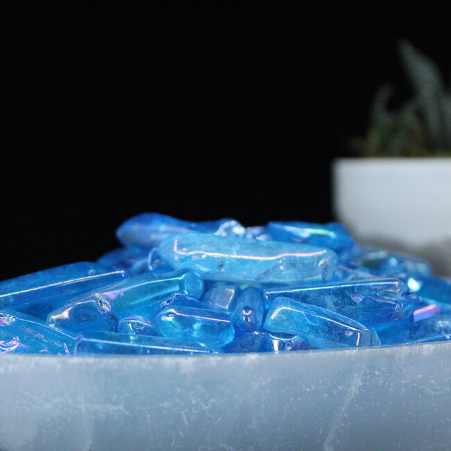 Blue Aura Quartz (Titanium) Points - Clear Medium