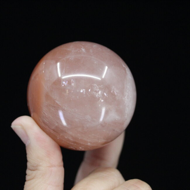 Peach Calcite Sphere Orb -55mm