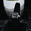 Black Sunstone Ring - Size 8 Square Bezel Set - Sterling Silver