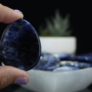 Sodalite Worry Stone-Medium Oval