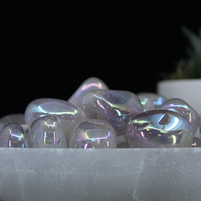Aura Amethyst Quartz - Tumbled Smooth