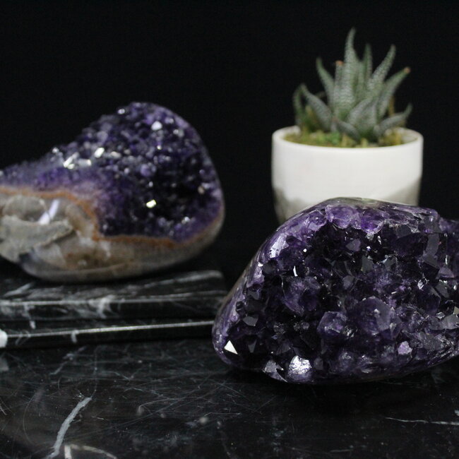 Amethyst Druzy Polished Free Form - Medium (AAA Grade) Rough Raw Natural